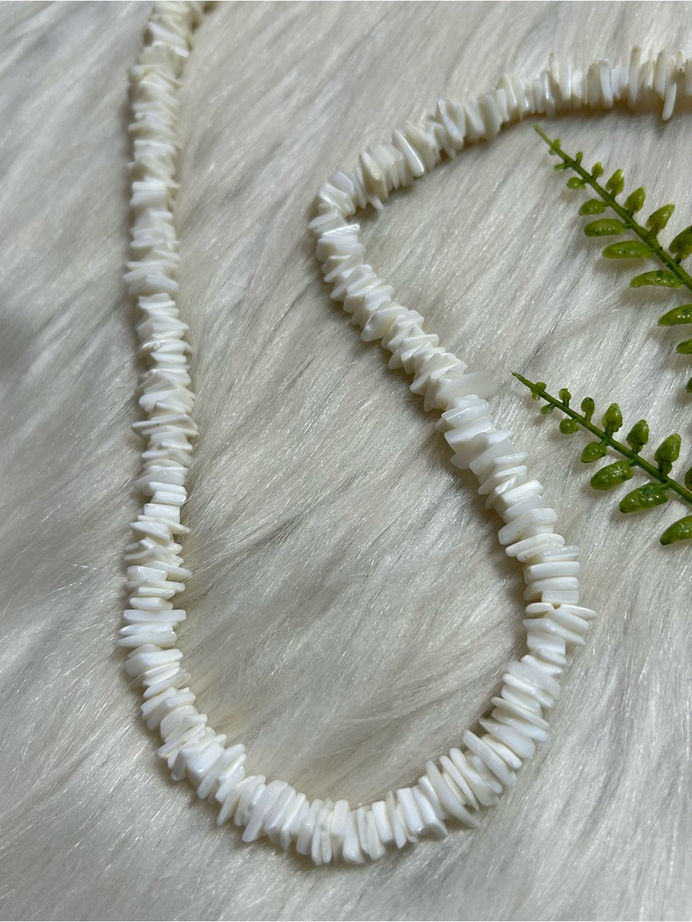puka shell chip necklace